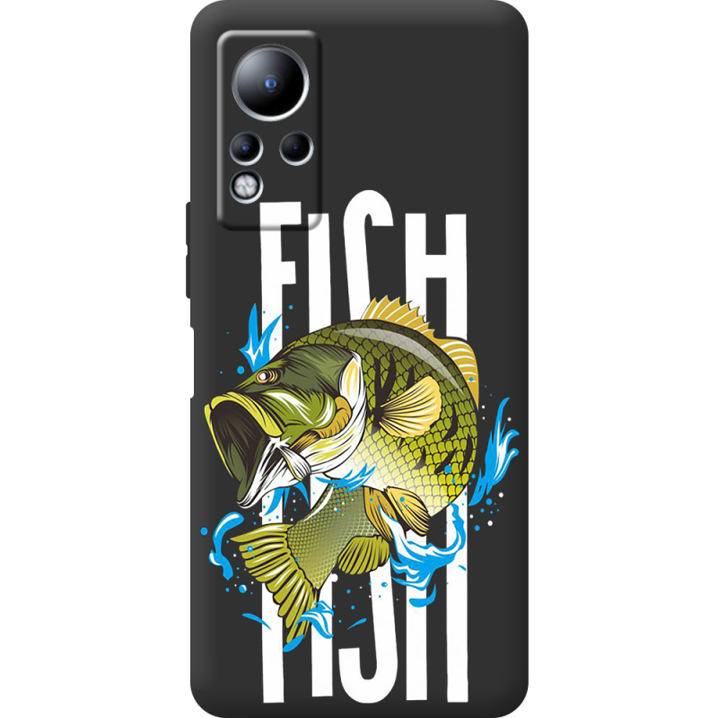 Черный чехол BoxFace Infinix Note 12 Fish