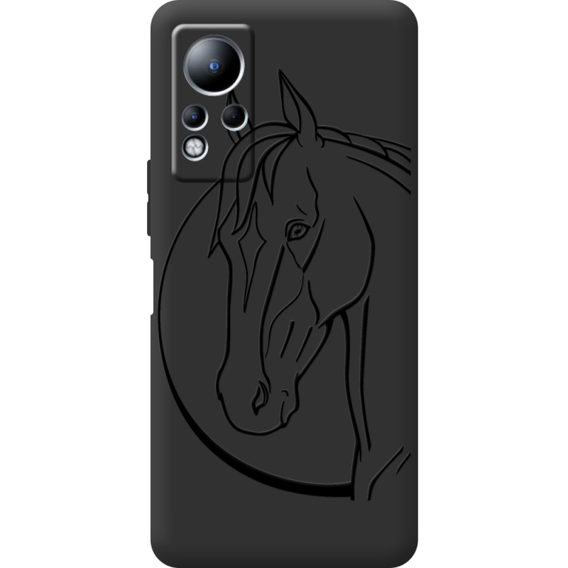 Черный чехол BoxFace Infinix Note 12 Horse