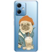 Прозрачный чехол BoxFace Xiaomi Redmi Note 12 (China) Dog Coffeeman