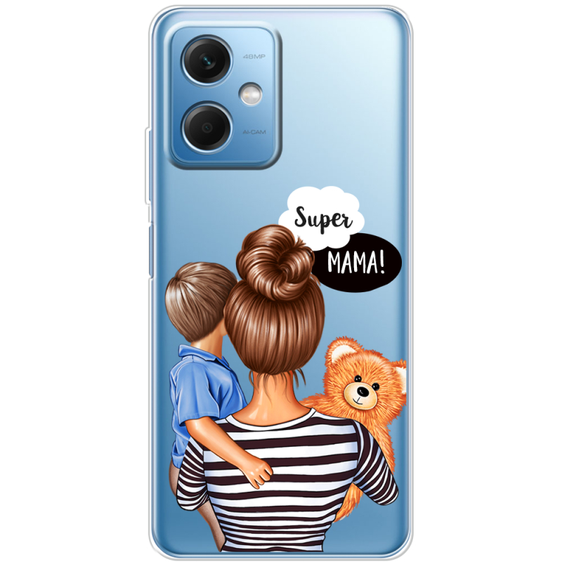 Прозрачный чехол BoxFace Xiaomi Redmi Note 12 (China) Super Mama and Son