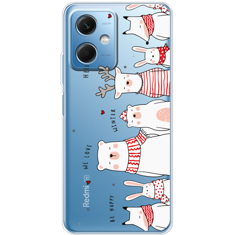 Прозрачный чехол BoxFace Xiaomi Redmi Note 12 (China) The Friendly Beasts