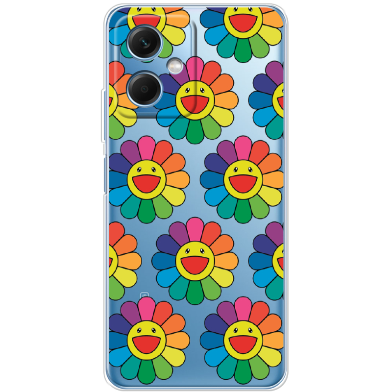 Прозрачный чехол BoxFace Xiaomi Redmi Note 12 (China) Hippie Flowers