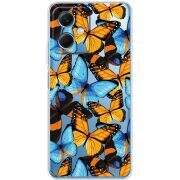 Прозрачный чехол BoxFace Xiaomi Redmi Note 12 (China) Butterfly Morpho