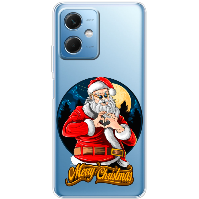 Прозрачный чехол BoxFace Xiaomi Redmi Note 12 (China) Cool Santa