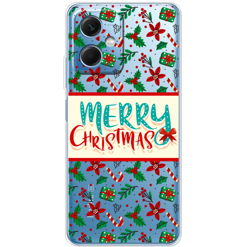 Прозрачный чехол BoxFace Xiaomi Redmi Note 12 (China) Vintage Christmas Pattern