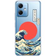 Прозрачный чехол BoxFace Xiaomi Redmi Note 12 (China) Большая волна в Канагаве