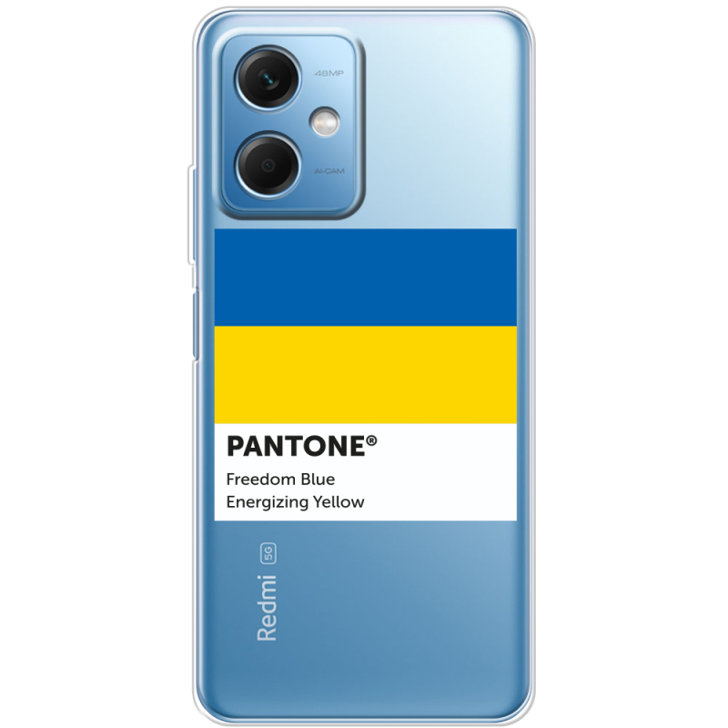 Прозрачный чехол BoxFace Xiaomi Redmi Note 12 (China) Pantone вільний синій