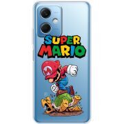 Прозрачный чехол BoxFace Xiaomi Redmi Note 12 (China) Super Mario