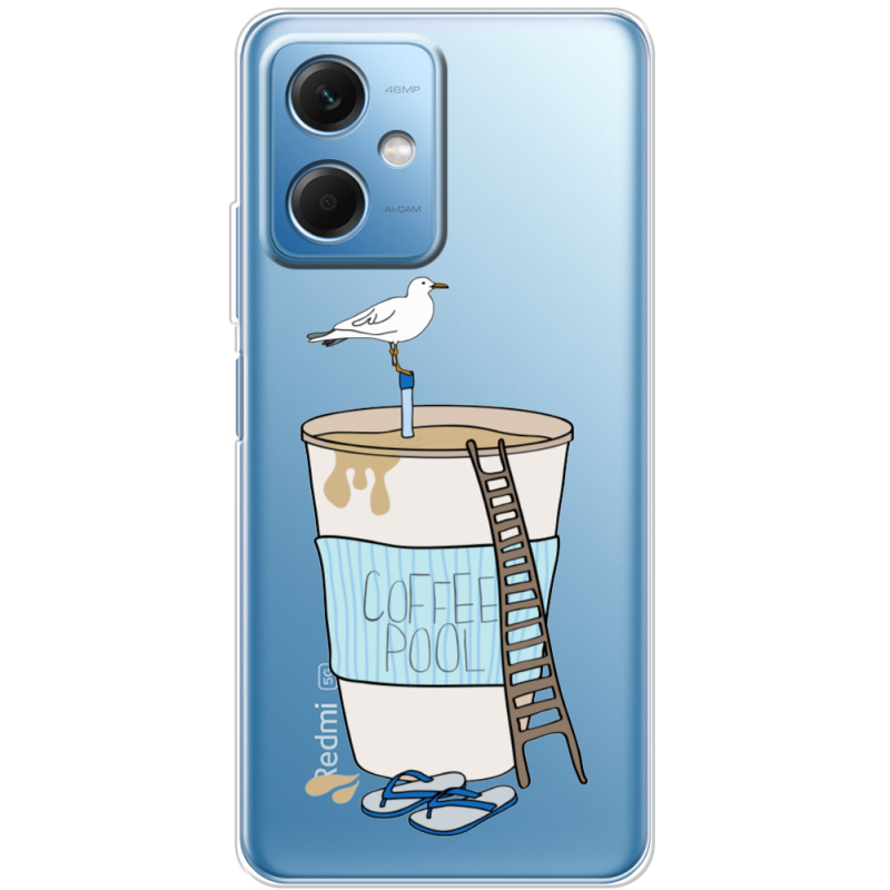 Прозрачный чехол BoxFace Xiaomi Redmi Note 12 (China) Segull in Cofee Pool