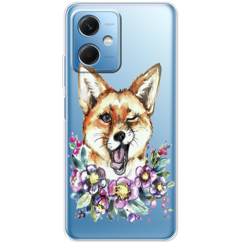 Прозрачный чехол BoxFace Xiaomi Redmi Note 12 (China) Winking Fox