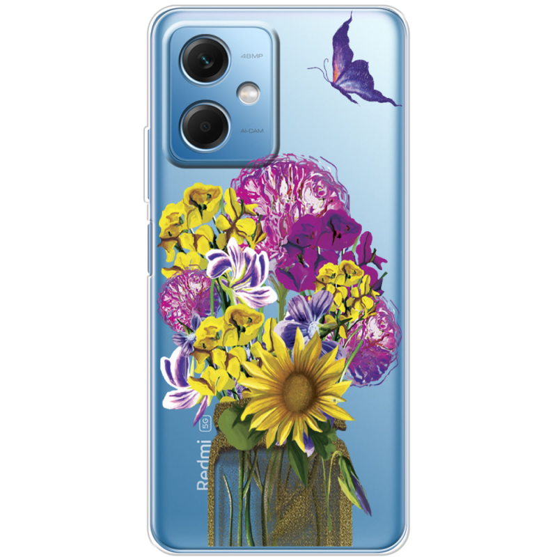 Прозрачный чехол BoxFace Xiaomi Redmi Note 12 (China) My Bouquet