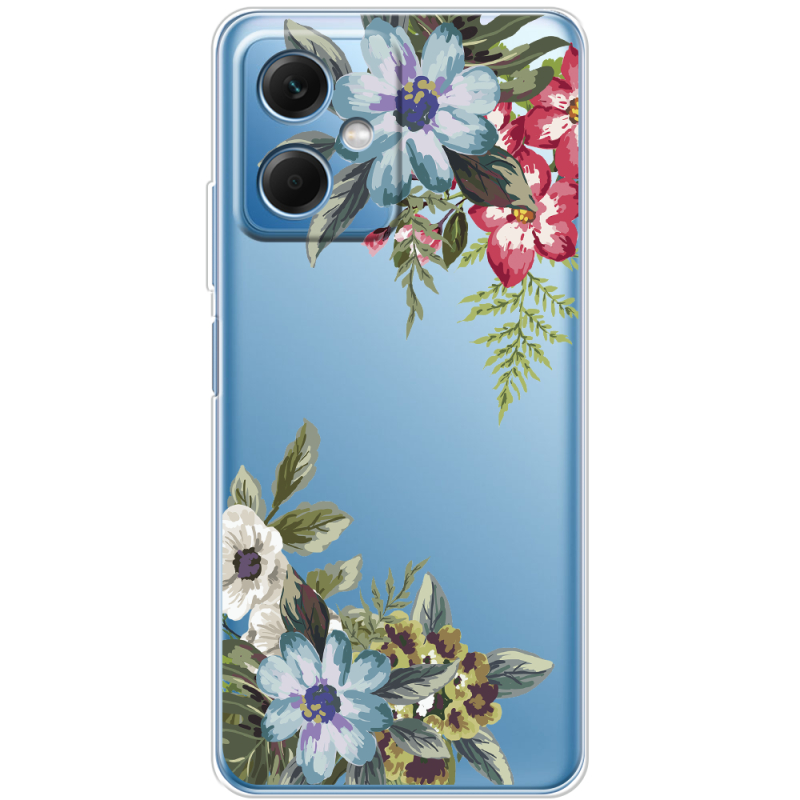 Прозрачный чехол BoxFace Xiaomi Redmi Note 12 (China) Floral