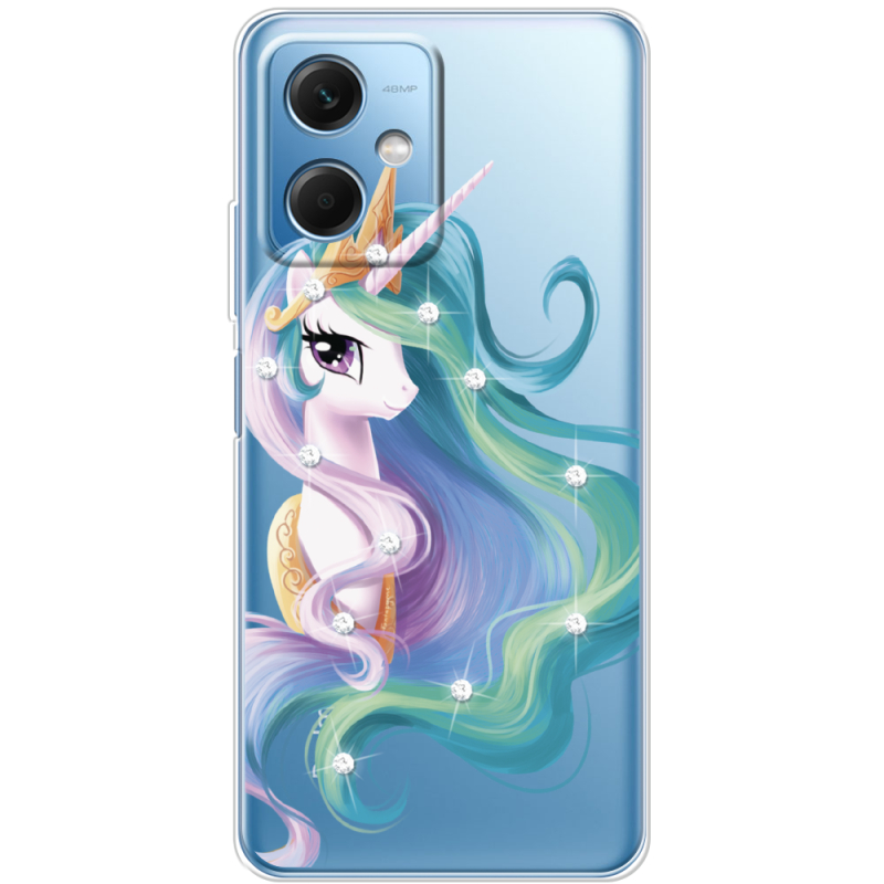 Чехол со стразами BoxFace Xiaomi Redmi Note 12 (China) Unicorn Queen