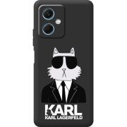 Черный чехол BoxFace Xiaomi Redmi Note 12 (China) Cat in Black