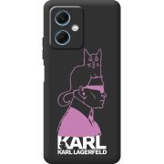 Черный чехол BoxFace Xiaomi Redmi Note 12 (China) Pink Karl