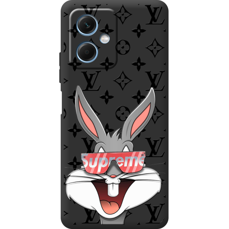 Черный чехол BoxFace Xiaomi Redmi Note 12 (China) looney bunny