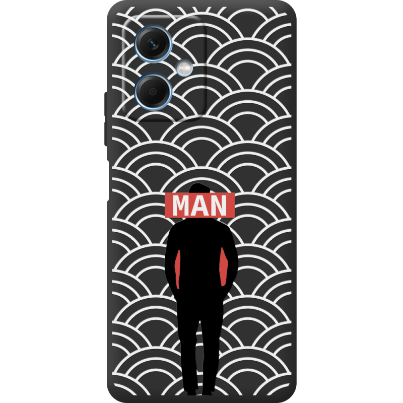 Черный чехол BoxFace Xiaomi Redmi Note 12 (China) Man Pattern