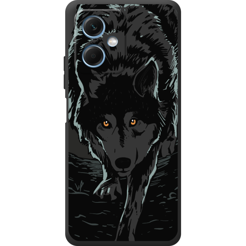 Черный чехол BoxFace Xiaomi Redmi Note 12 (China) Wolf