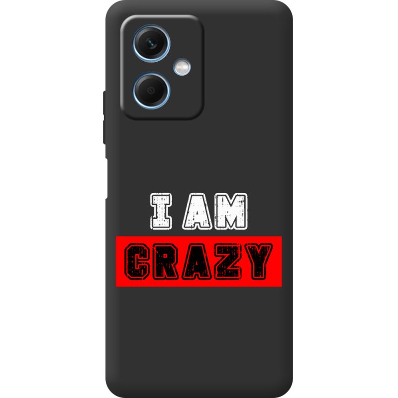 Черный чехол BoxFace Xiaomi Redmi Note 12 (China) I'm Crazy