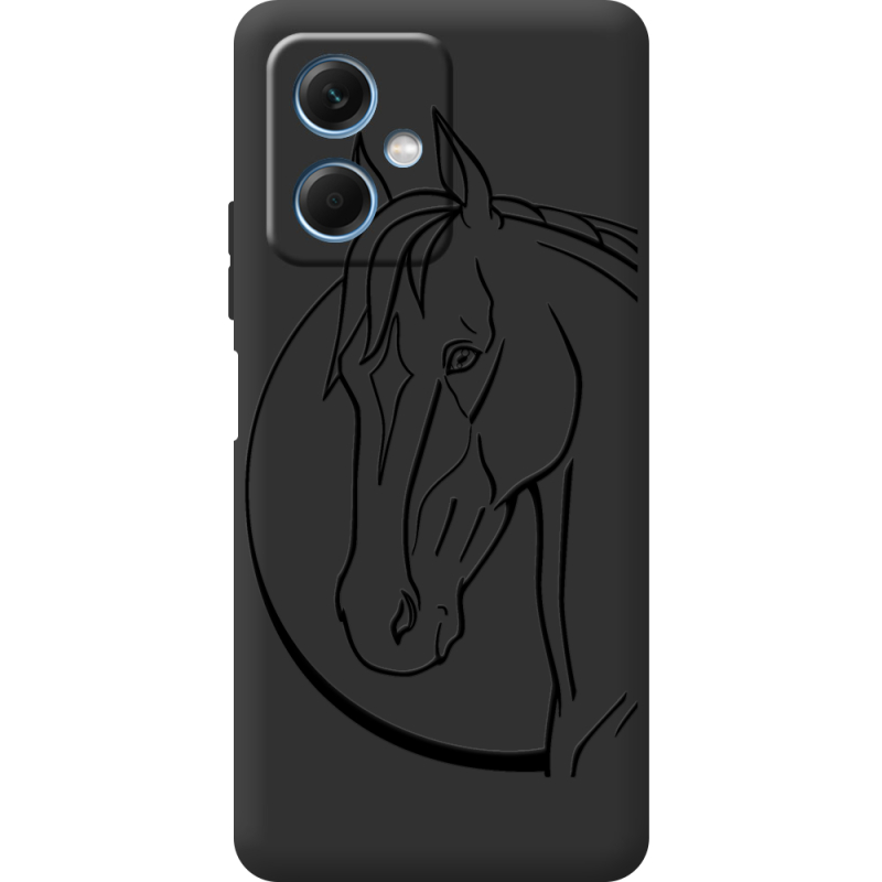 Черный чехол BoxFace Xiaomi Redmi Note 12 (China) Horse