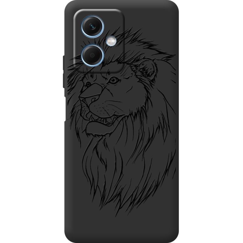 Черный чехол BoxFace Xiaomi Redmi Note 12 (China) Lion