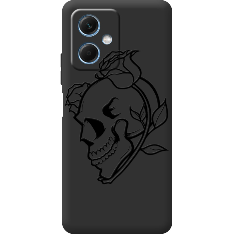 Черный чехол BoxFace Xiaomi Redmi Note 12 (China) Skull and Roses