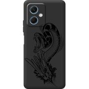 Черный чехол BoxFace Xiaomi Redmi Note 12 (China) Snake