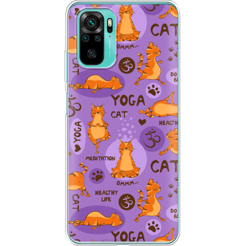 Чехол BoxFace Poco M5s Yoga Cat