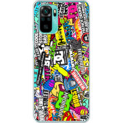 Чехол BoxFace Poco M5s Multicolored Inscriptions