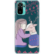 Чехол BoxFace Poco M5s Girl and deer