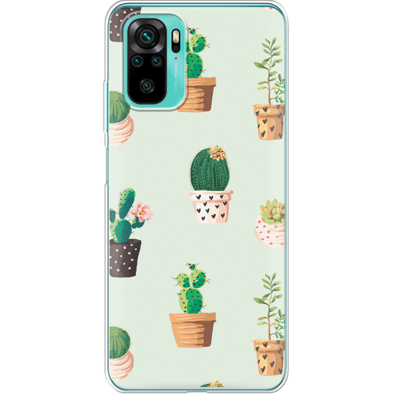 Чехол BoxFace Poco M5s L-green Cacti