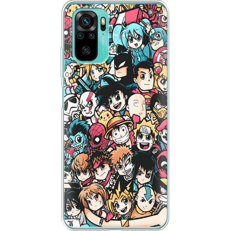 Чехол BoxFace Poco M5s Anime Stickers