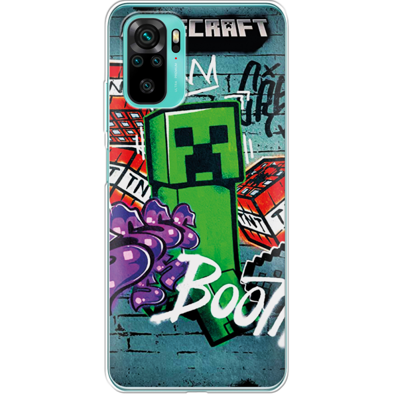 Чехол BoxFace Poco M5s Minecraft Graffiti