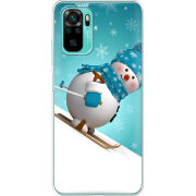 Чехол BoxFace Poco M5s Skier Snowman