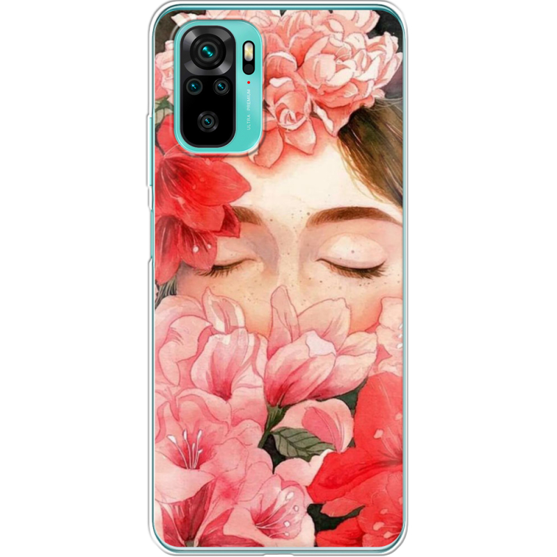 Чехол BoxFace Poco M5s Girl in Flowers