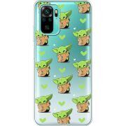 Прозрачный чехол BoxFace Xiaomi Poco M5s Pattern Baby Yoda