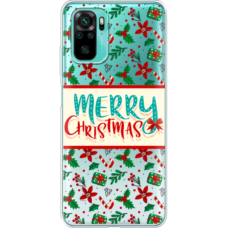 Прозрачный чехол BoxFace Xiaomi Poco M5s Vintage Christmas Pattern