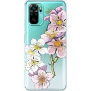 Прозрачный чехол BoxFace Xiaomi Poco M5s Cherry Blossom