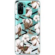 Прозрачный чехол BoxFace Xiaomi Poco M5s Cotton flowers