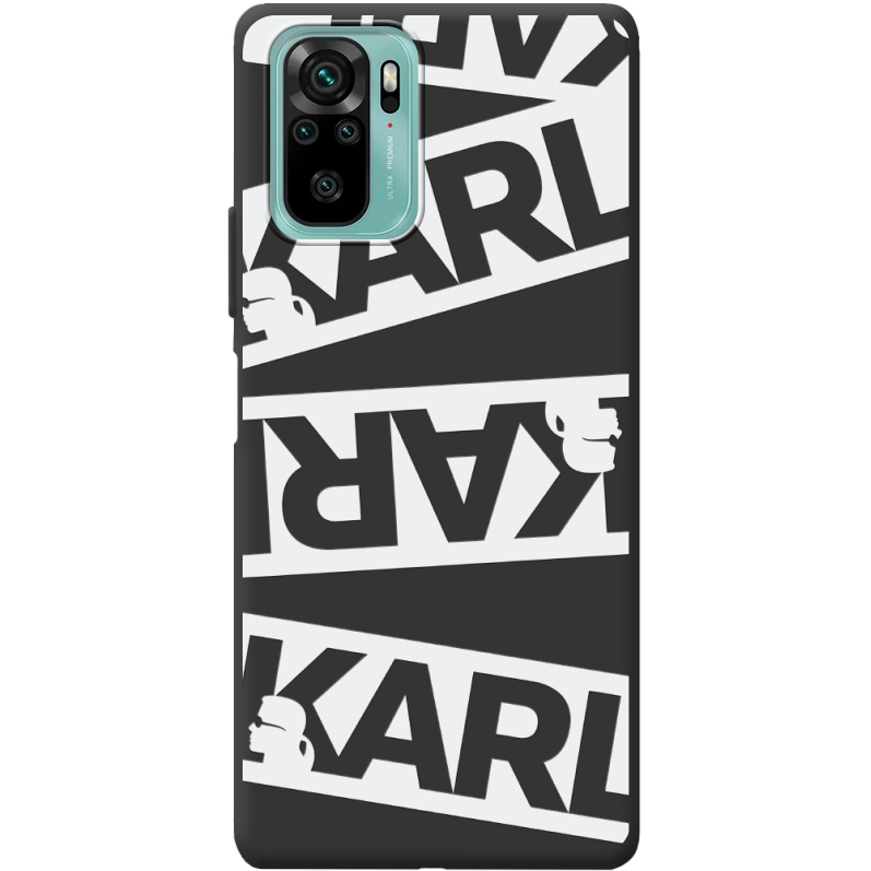 Черный чехол BoxFace Poco M5s White Karl