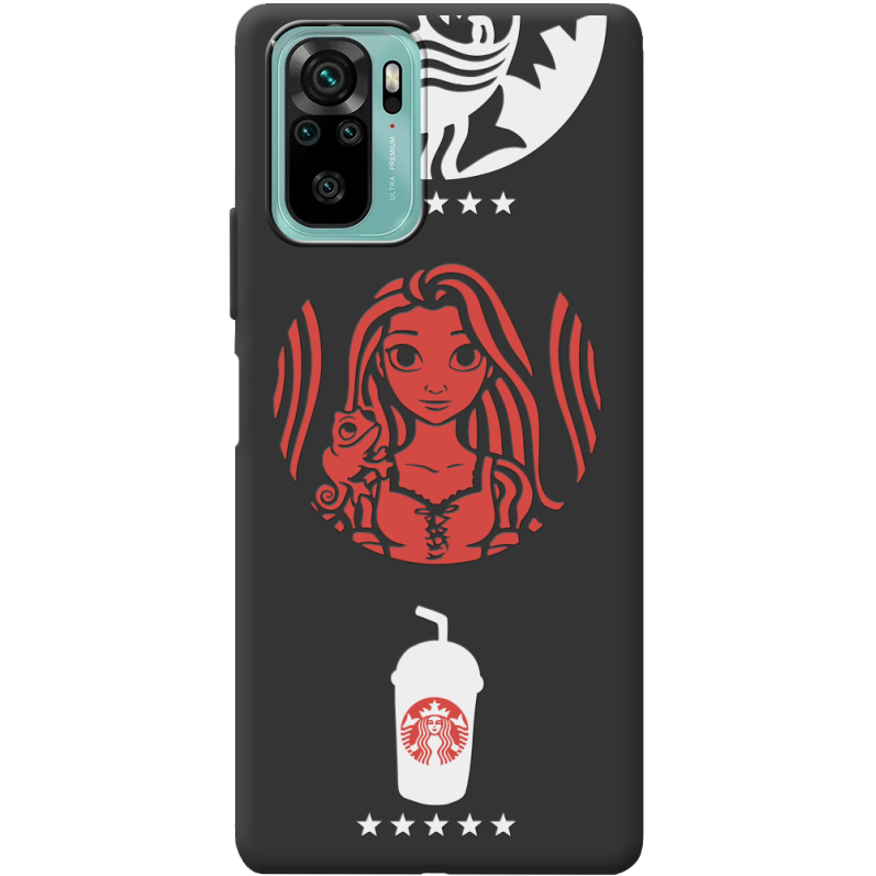 Черный чехол BoxFace Poco M5s RedWhite Coffee