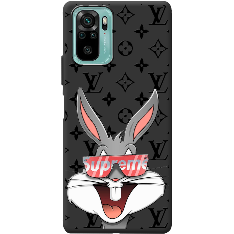 Черный чехол BoxFace Poco M5s looney bunny