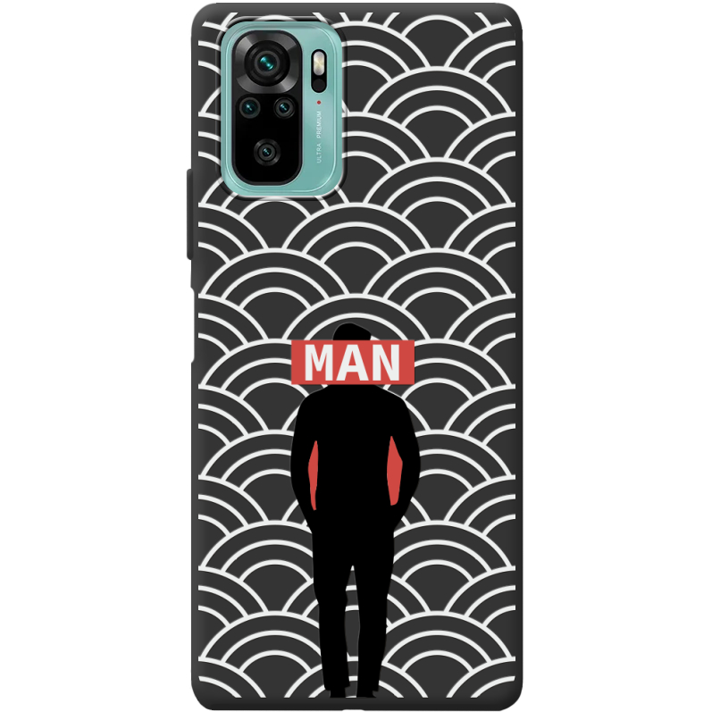 Черный чехол BoxFace Poco M5s Man Pattern