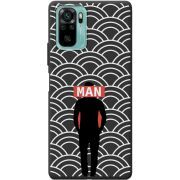 Черный чехол BoxFace Poco M5s Man Pattern