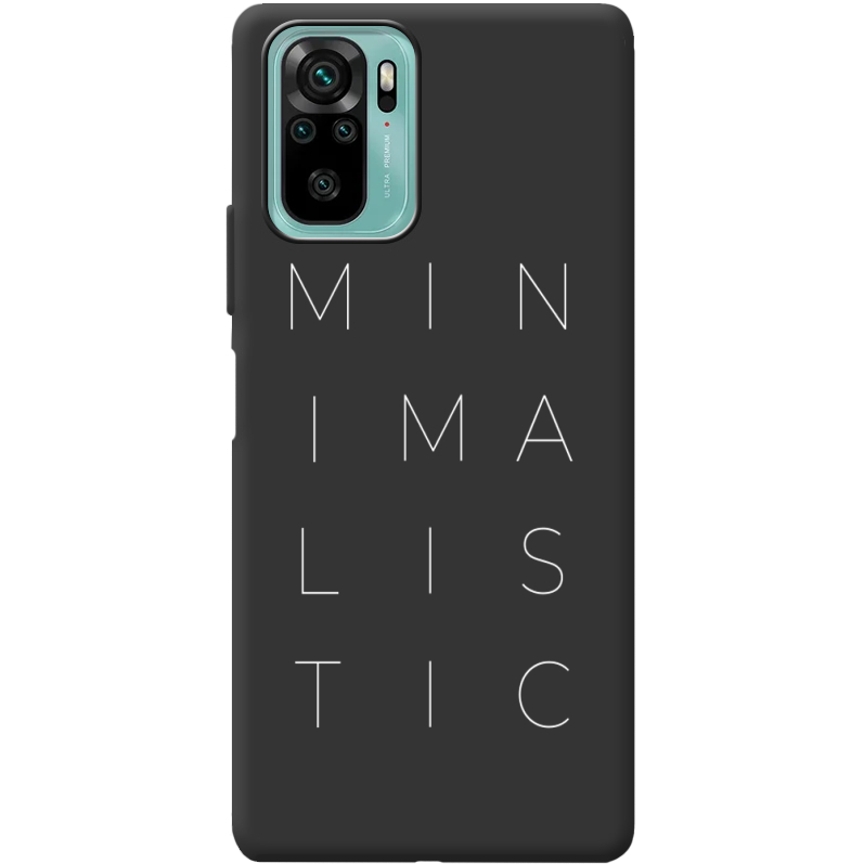 Черный чехол BoxFace Poco M5s Minimalistic