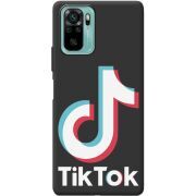 Черный чехол BoxFace Poco M5s Tik Tok