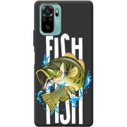 Черный чехол BoxFace Poco M5s Fish