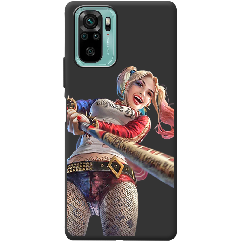 Черный чехол BoxFace Poco M5s Happy Harley Quinn