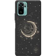 Черный чехол BoxFace Poco M5s Moon