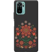 Черный чехол BoxFace Poco M5s Ukrainian Ornament